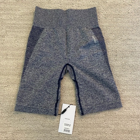 Gymshark Pants - Gymshark Flex Cycling Short in Navy Marl/Lt Grey